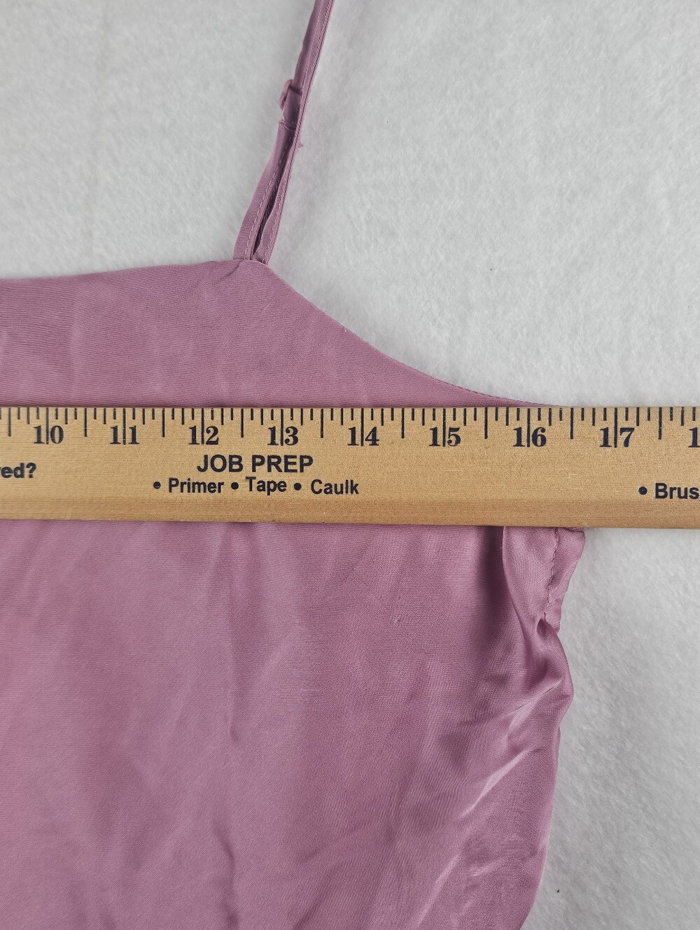 Pink Rose Womens M Ruched Adjustable Tank Top Spaghetti Straps Dusty Mauve NWT - Picture 7 of 11
